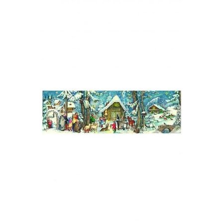 ALEXANDER TARON Alexander Taron ADV205 Advent Calendar - Snow Covered Village in The Forest. ADV205